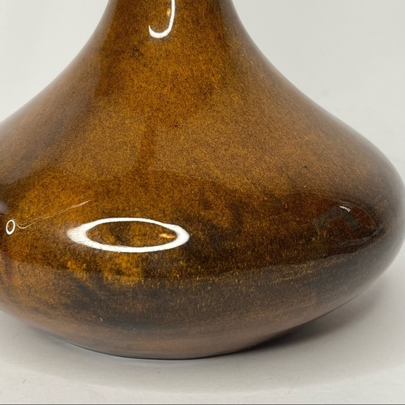 Anna Van Briggle Pitcher Ewer Vase 11.75” Elegant Graceful Curved Handle Vintage - Picture 5 of 6